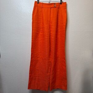 Reiss Orange Hollie Trouser Wide Leg Pants Size 6R